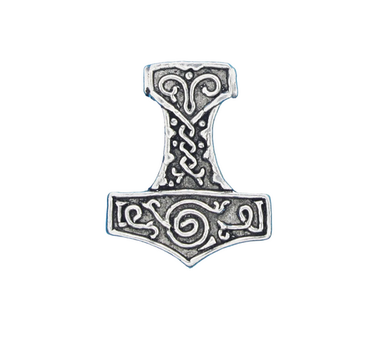 Pewter Viking MJOLNIR pin badge