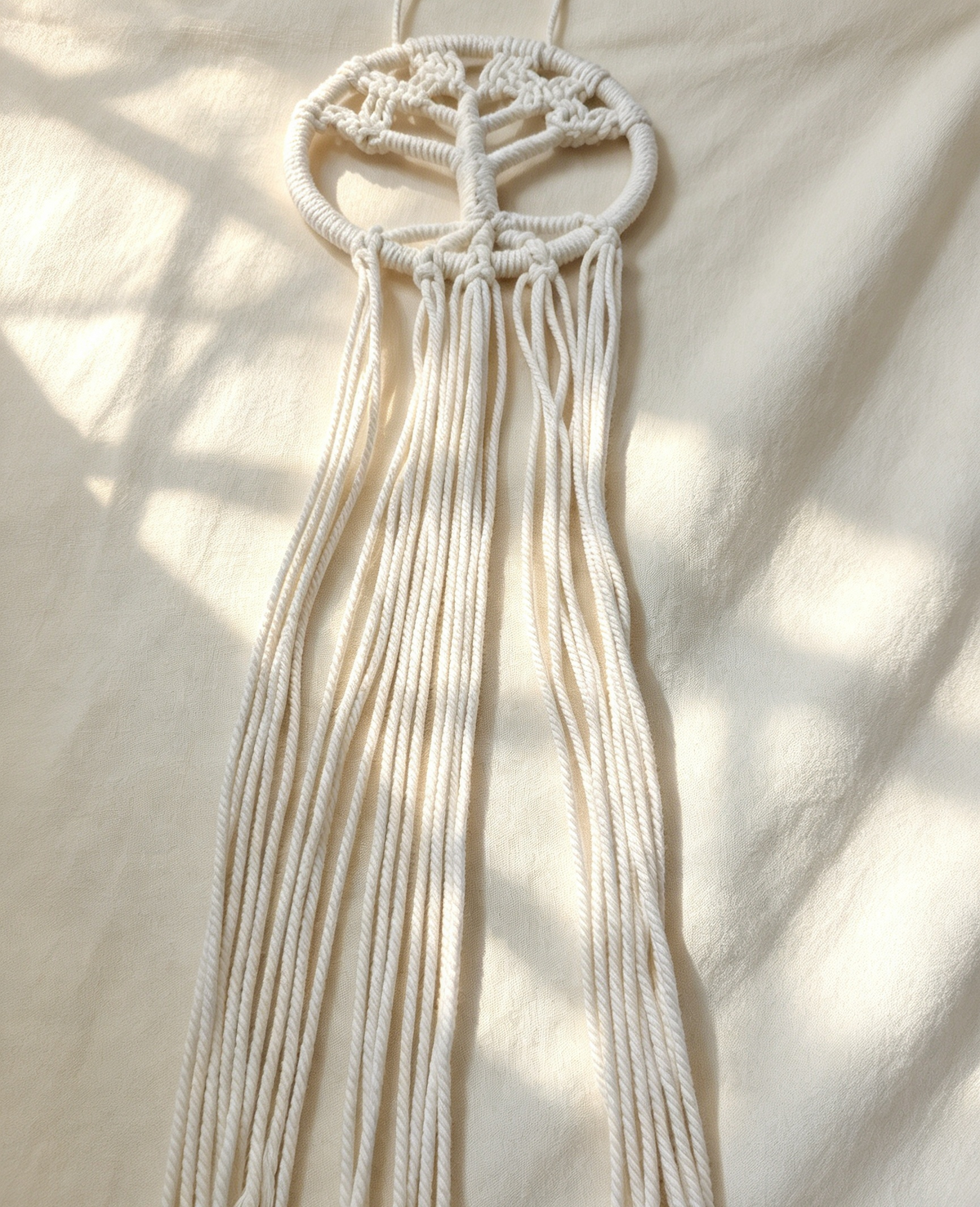 Cream dreamcatcher display item