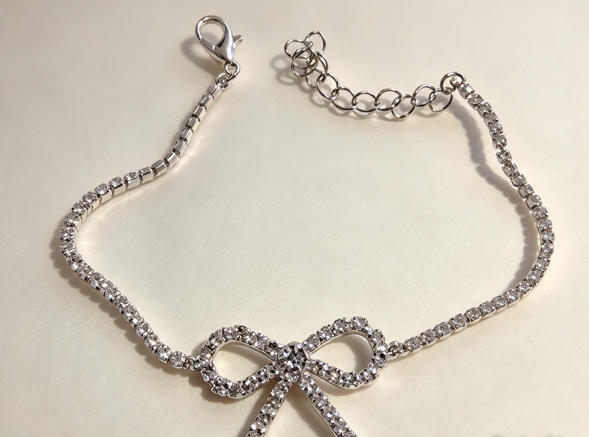 Sparkly bow bracelet sale item