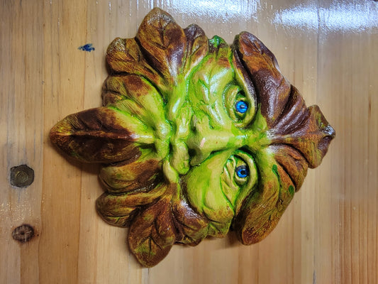 Handmade 🖤 Green man wall plaque