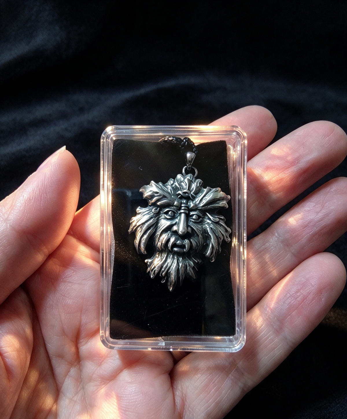 GREEN MAN NECKLACE
