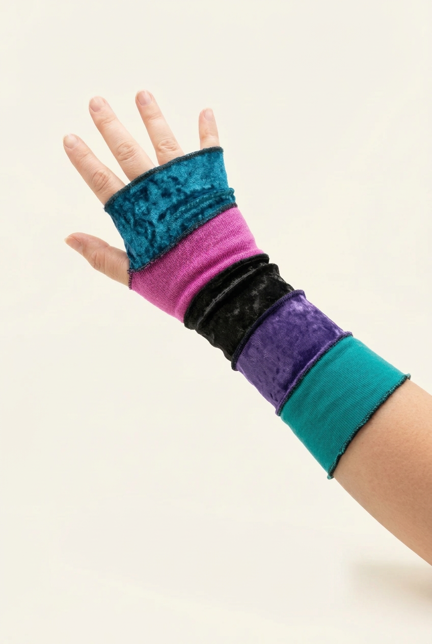 1 pair of whimsical arm warmers Handmade π€