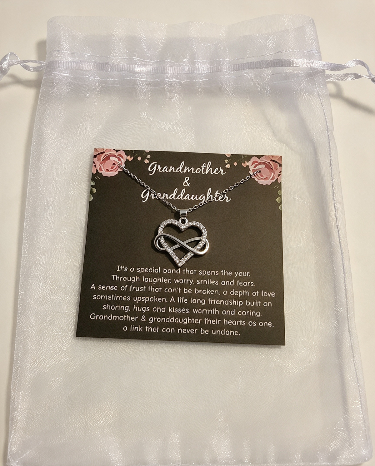 Grandmother and Granddaughter Gift necklace sale item