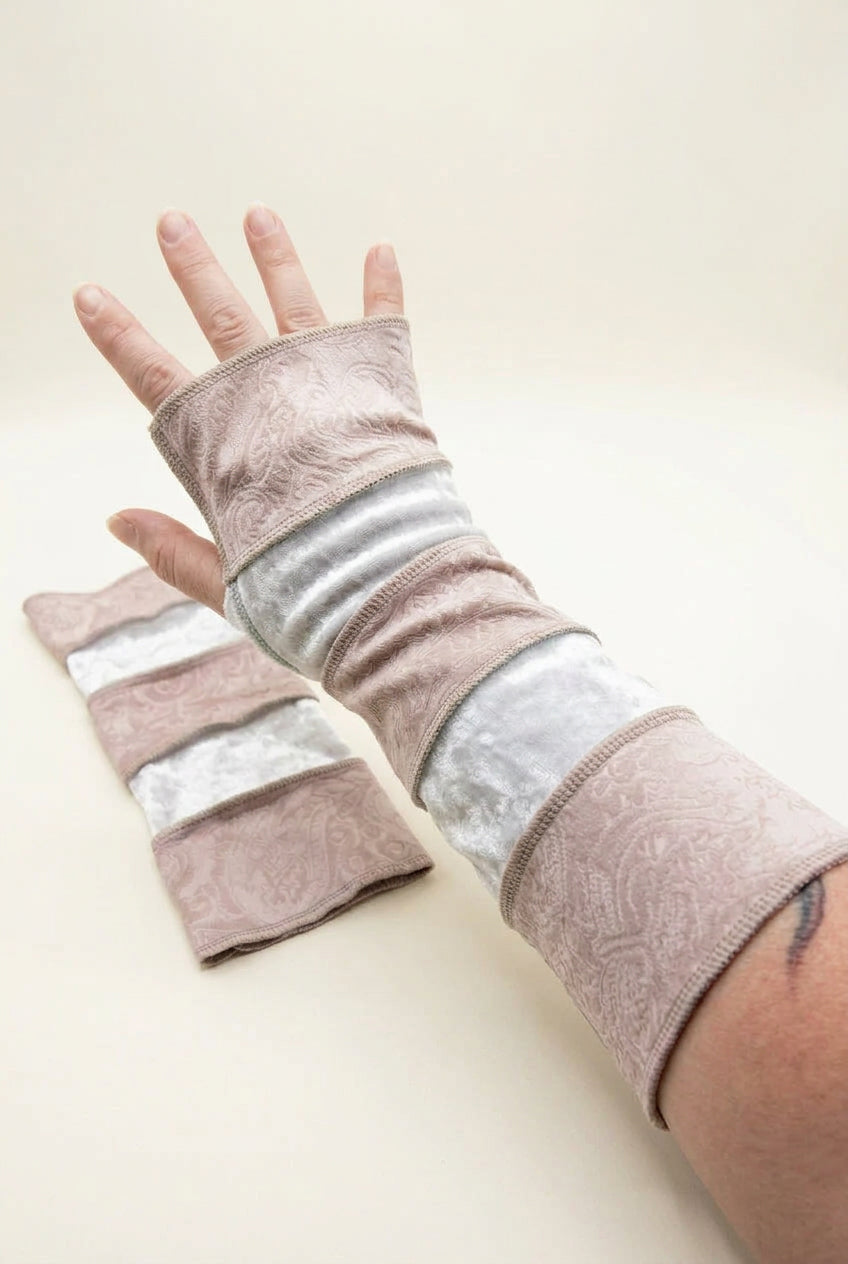 1 pair of whimsical arm warmers Handmade π€
