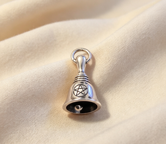 925 Sterling Silver Pendant .. Altar Bell 2cm by 0.8cm
