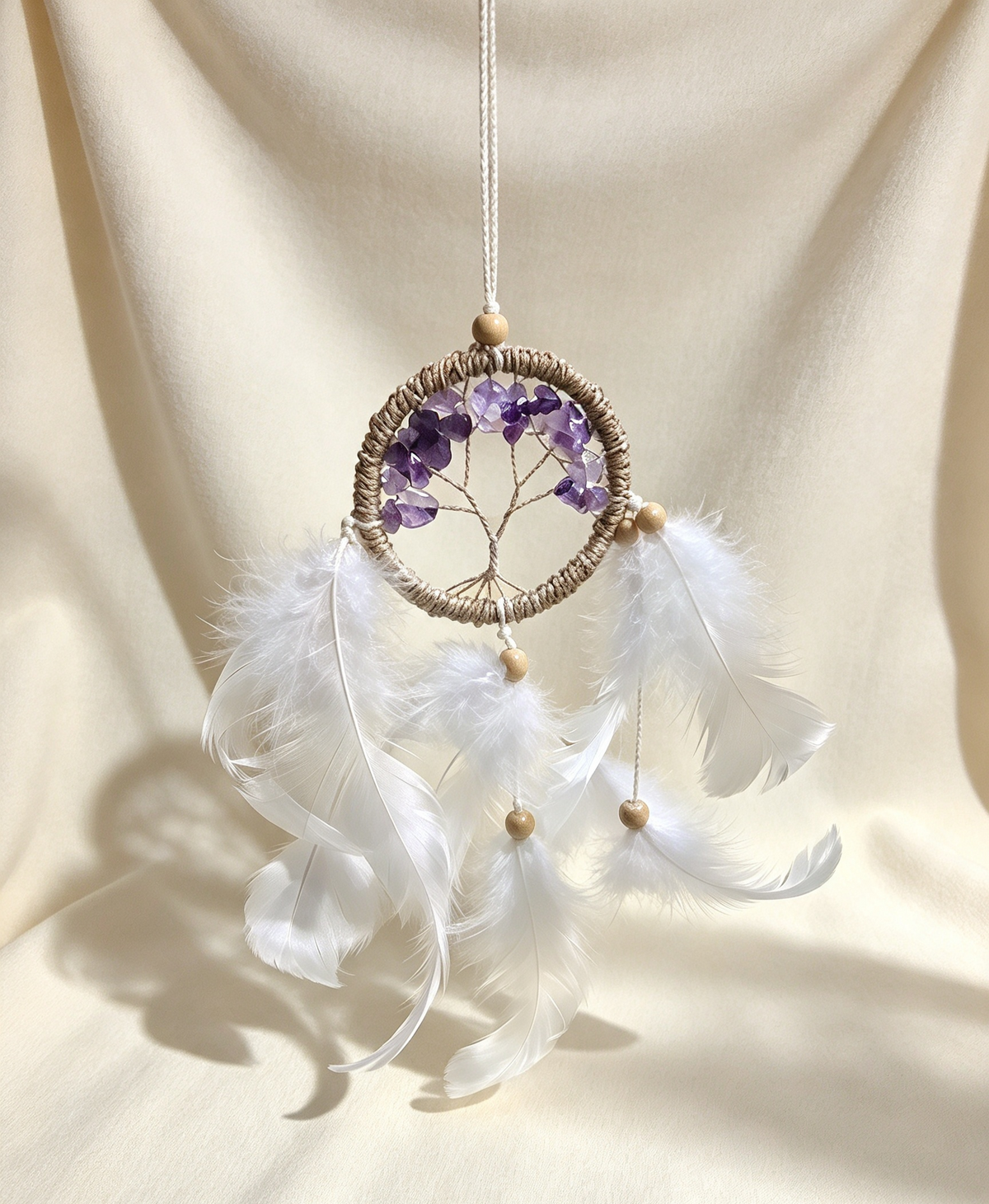 Small Tree of Life Amethyst dreamcatcher