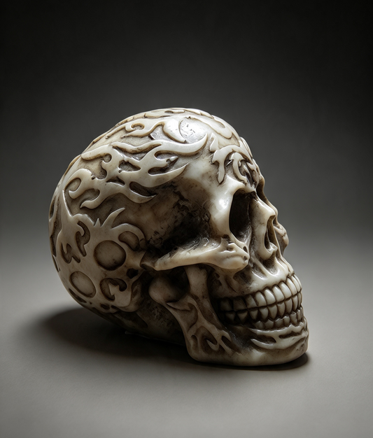 Small skull ornament celtic