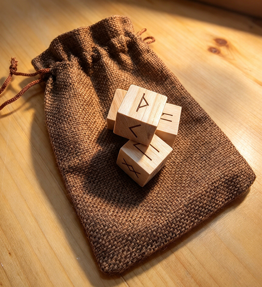 HANDMADE 🖤 RUNE DICE SET