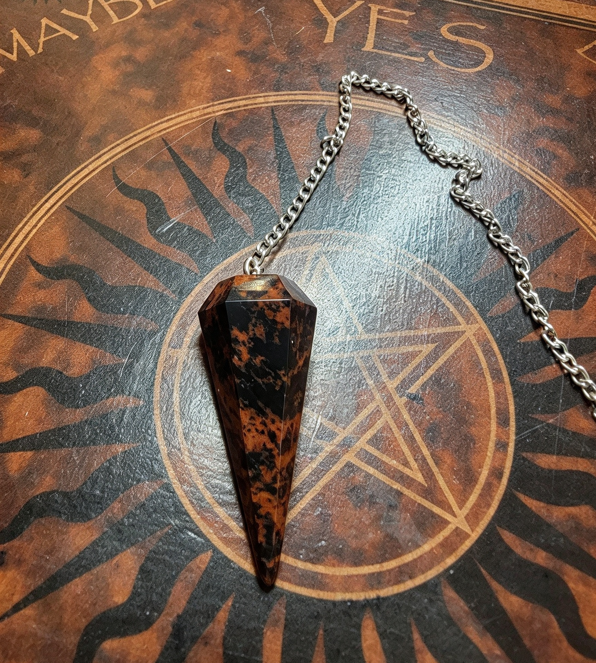 Pendulum mahogany obsidian