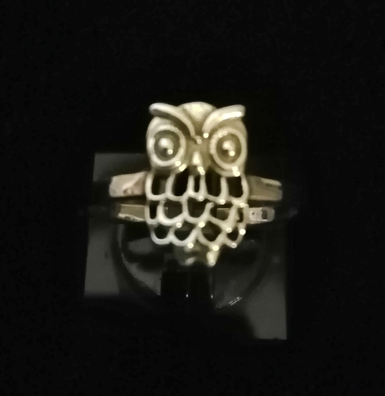OWL RING SIZE P In 925 sterling silver