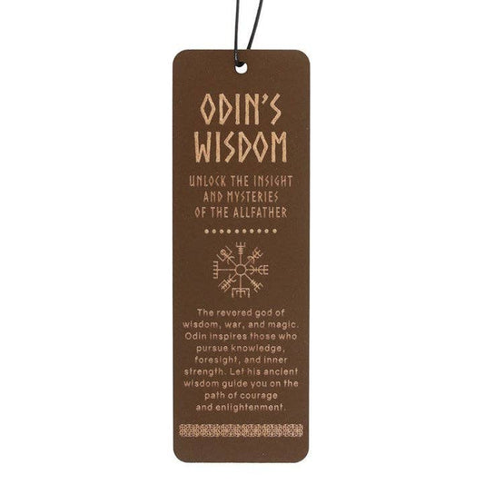 Odin's Wisdom Wooden Viking Bookmark