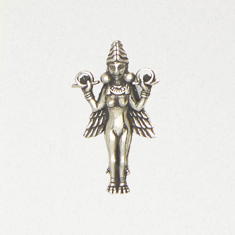 Goddess Pewter Pendant Necklace - Lilith comes with a black cord