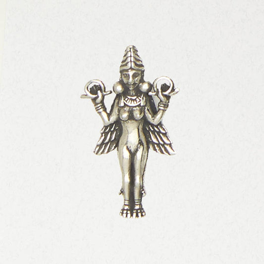Goddess Pewter Pendant Necklace - Lilith comes with a black cord