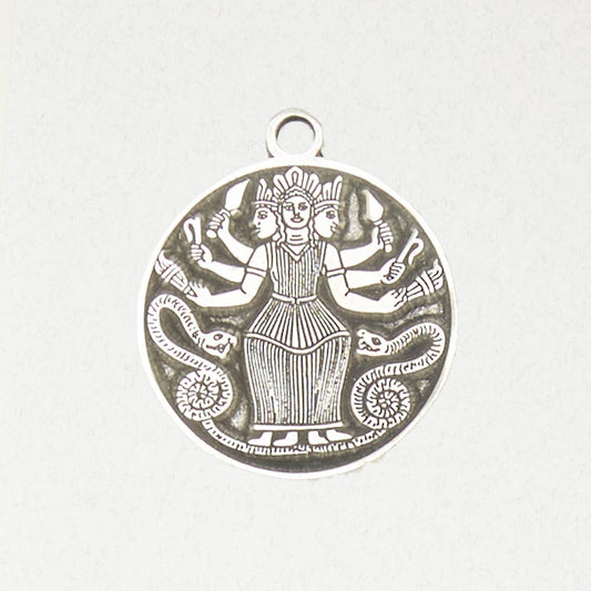 Goddess Pewter Pendant Necklace - Hecate Comes with a black cord.