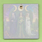 Pagan Triple Moon Goddess 10cm Glass panel wall decoration