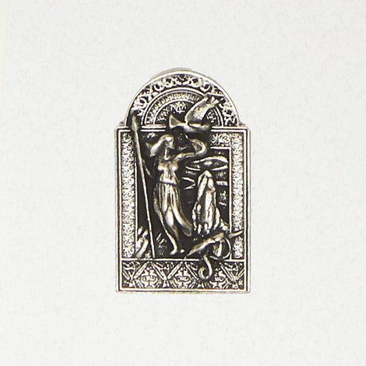 Celtic Pewter Pendant Necklace – The Morrigan Comes with a black cord