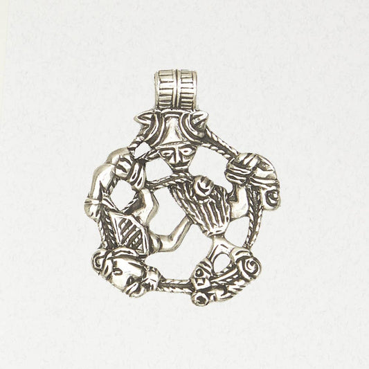 Norse Pewter Pendant Necklace - Loki