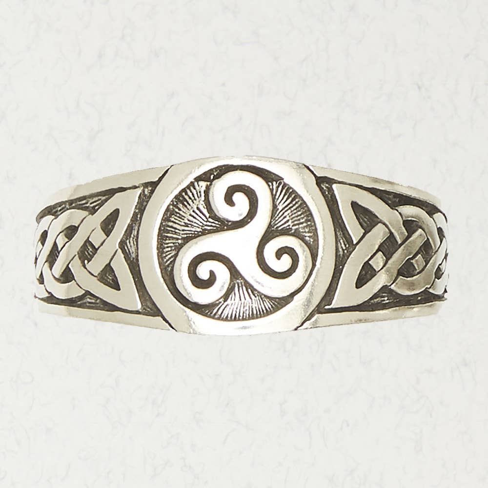 Pewter Cuff Bracelet - Triskelle