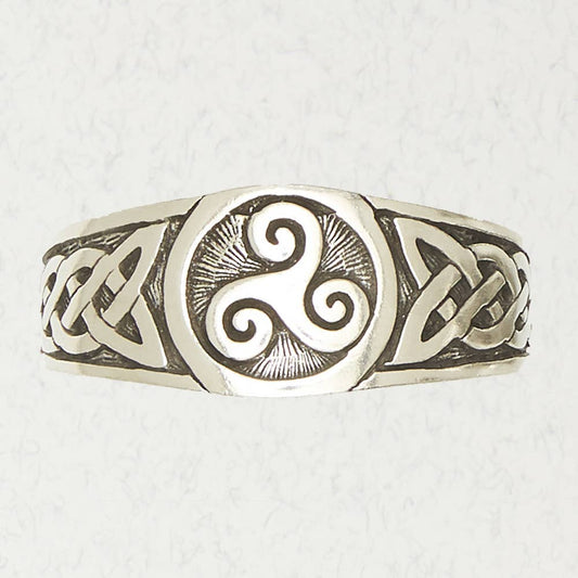 Pewter Cuff Bracelet - Triskelle