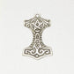 Norse Pewter Pendant Necklace - MJOLNIR comes with a black cord