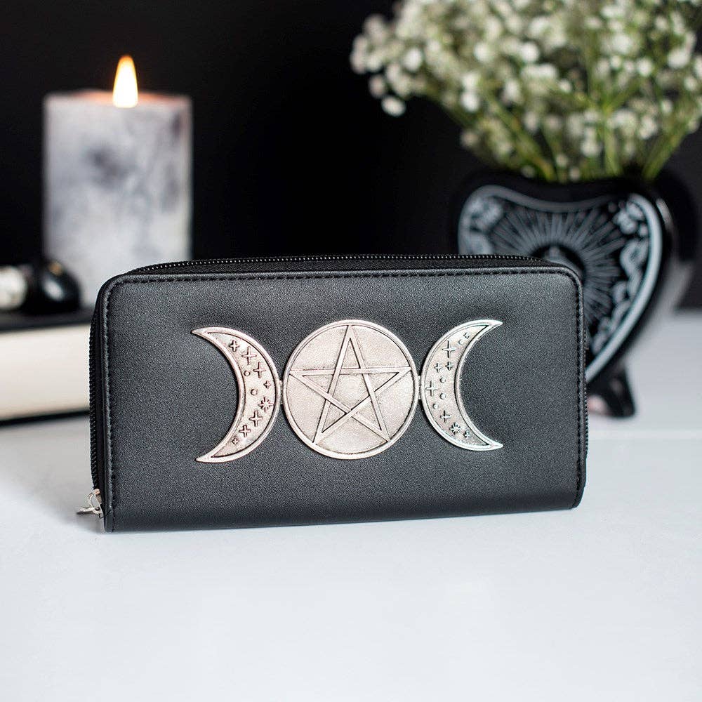 Triple Moon Zippered Purse