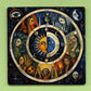 Pagan Wheel of the Year 10cm Glass panel wall decoration