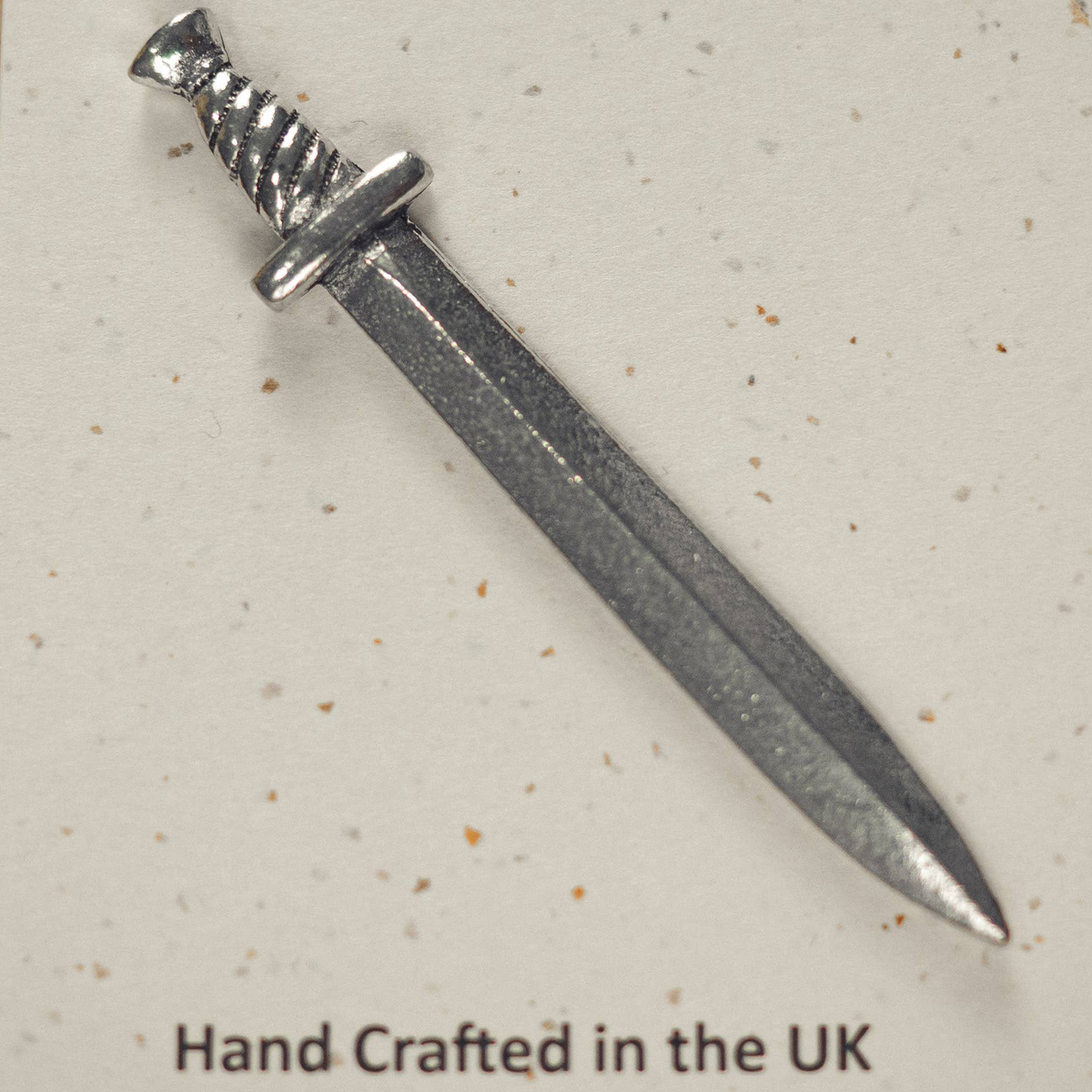 Pewter Sword pin badge