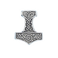 Pewter Viking MJOLNIR pin badge