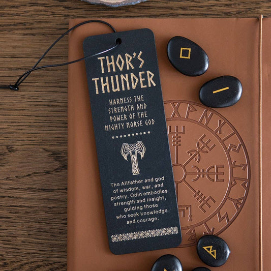 Thor's Thunder Wooden Viking Bookmark