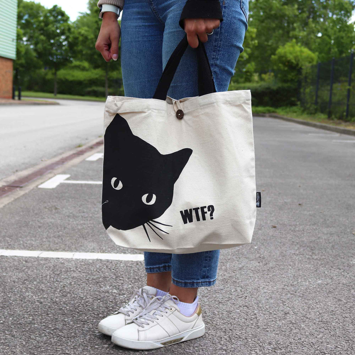 Iconic Classic Tote Bag - Black Cat (36x43x10cm)