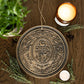 Green Witch Bronze Effect Terracotta Hanging Plaque .This Product has been on display and has no box .Was £8.99 Now £3.99.