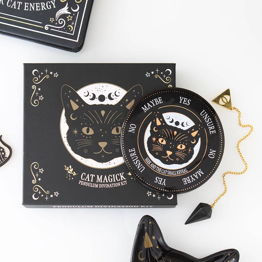 Black Cat Magick Pendulum Divination Kit