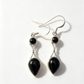 925 sterling Silver ONYX earrings