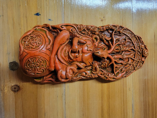 Cernunnos Horned God Celtic Wall Plaque HANDMADE 🖤
