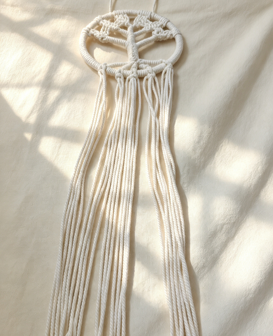 Cream dreamcatcher display item