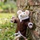 Lovely bubbly little mouse ..comes with a cord to hang up .