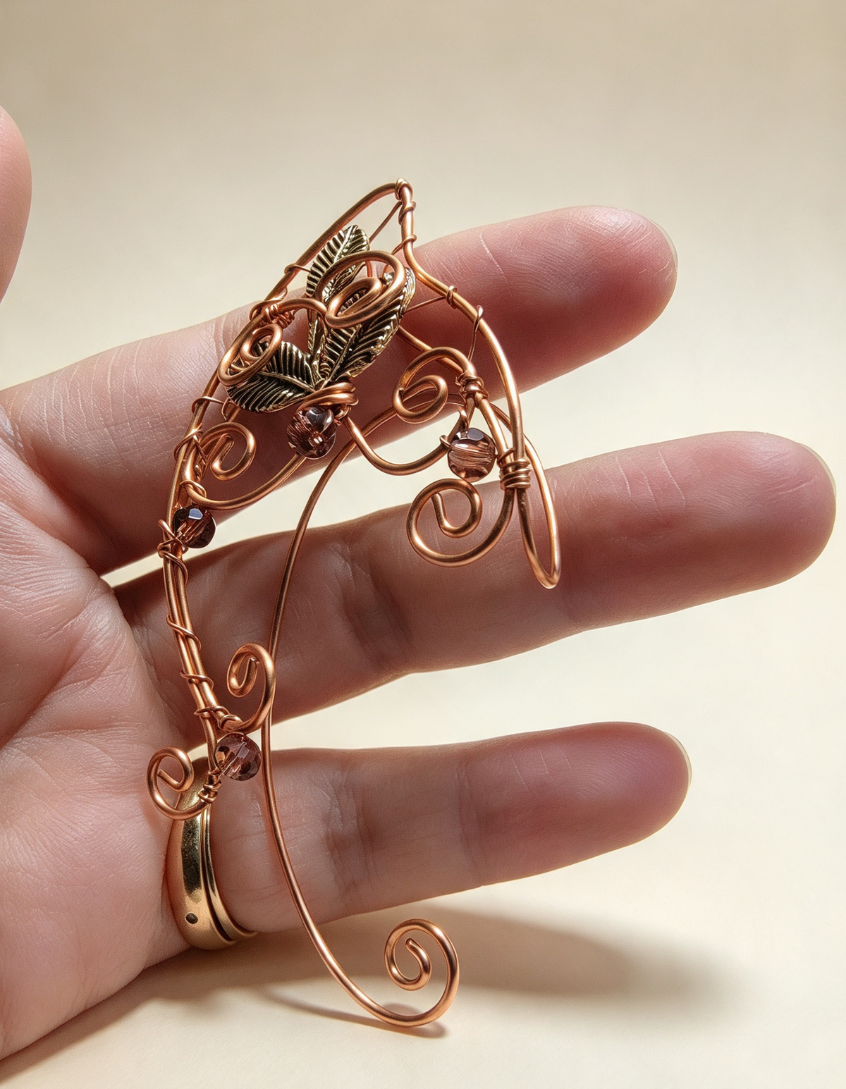 BEAUTIFUL HANDMADE 🖤 PIXI ELf EAR CUFFS WITH GIFT BAG .