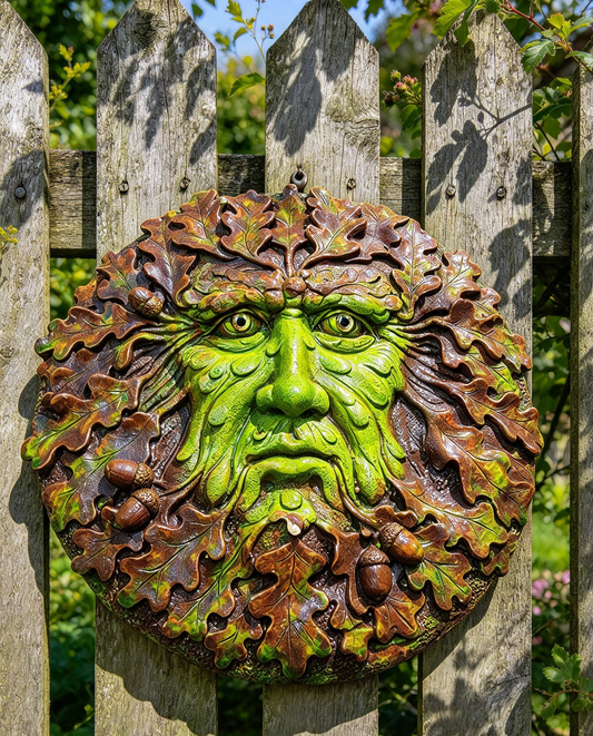 Large handmade 🖤 Green man plaque