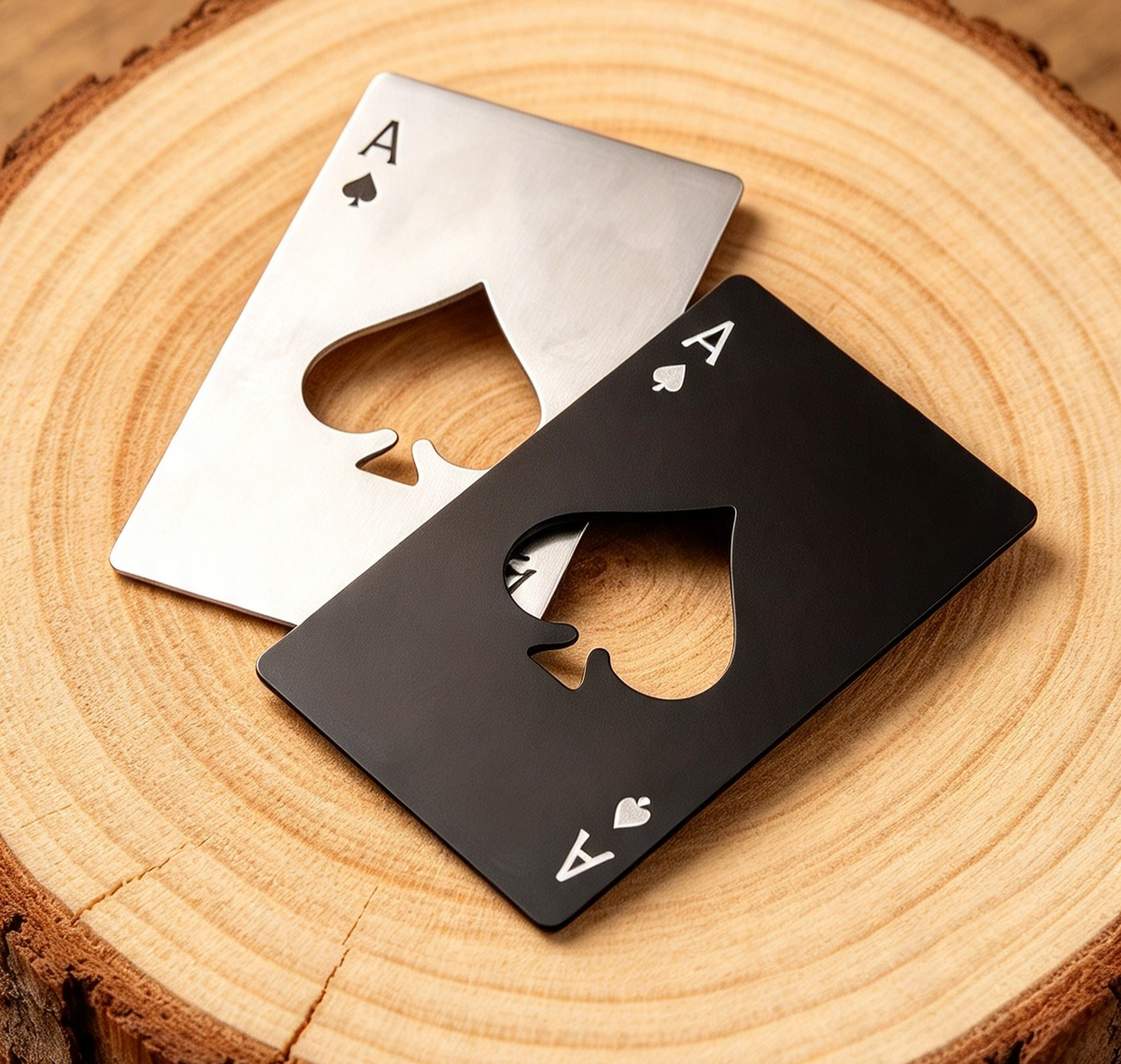 HANDY WALLET BOTTLE OPENER STAINLESS STEEL Random colour sent.