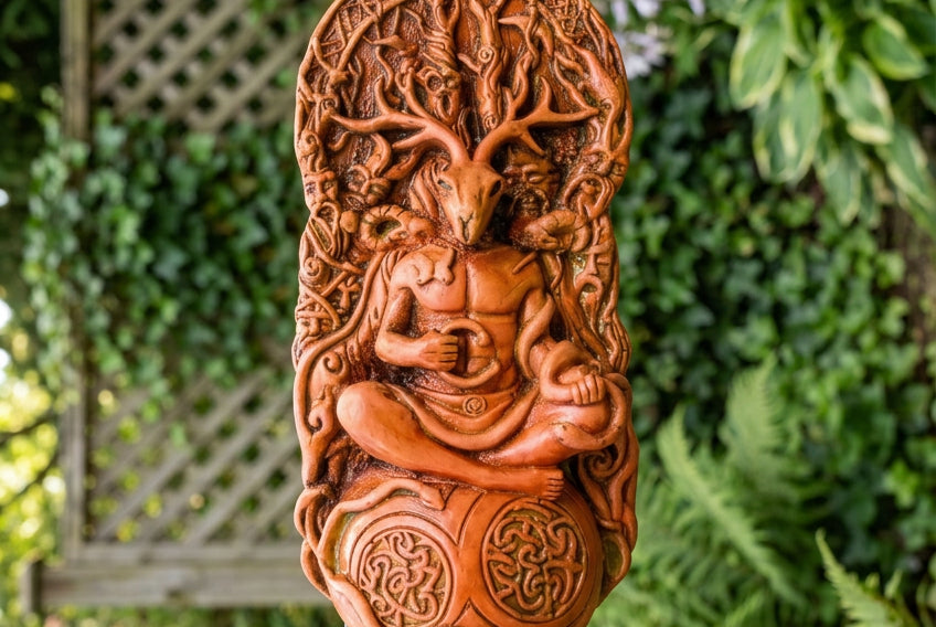Cernunnos Horned God Celtic Wall Plaque HANDMADE 🖤
