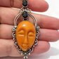 SILVER PLATED PENDANT FREE STAINLESS STEEL CHAIN