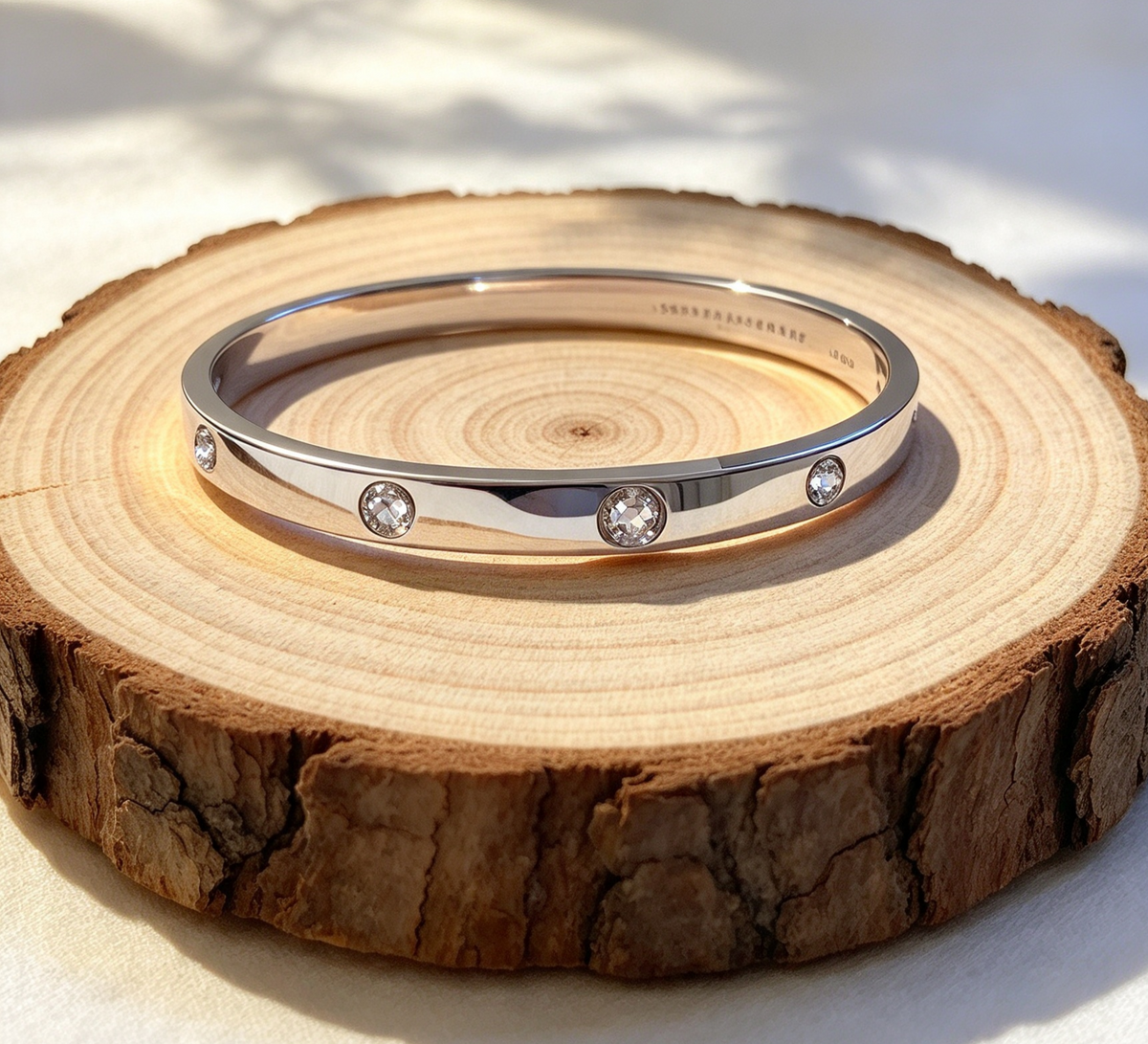 STAINLESS STEEL BRACELET. OPENING CLASP