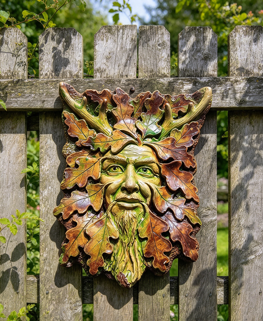 HANDMADE 🖤 GREEN MAN PLAQUE