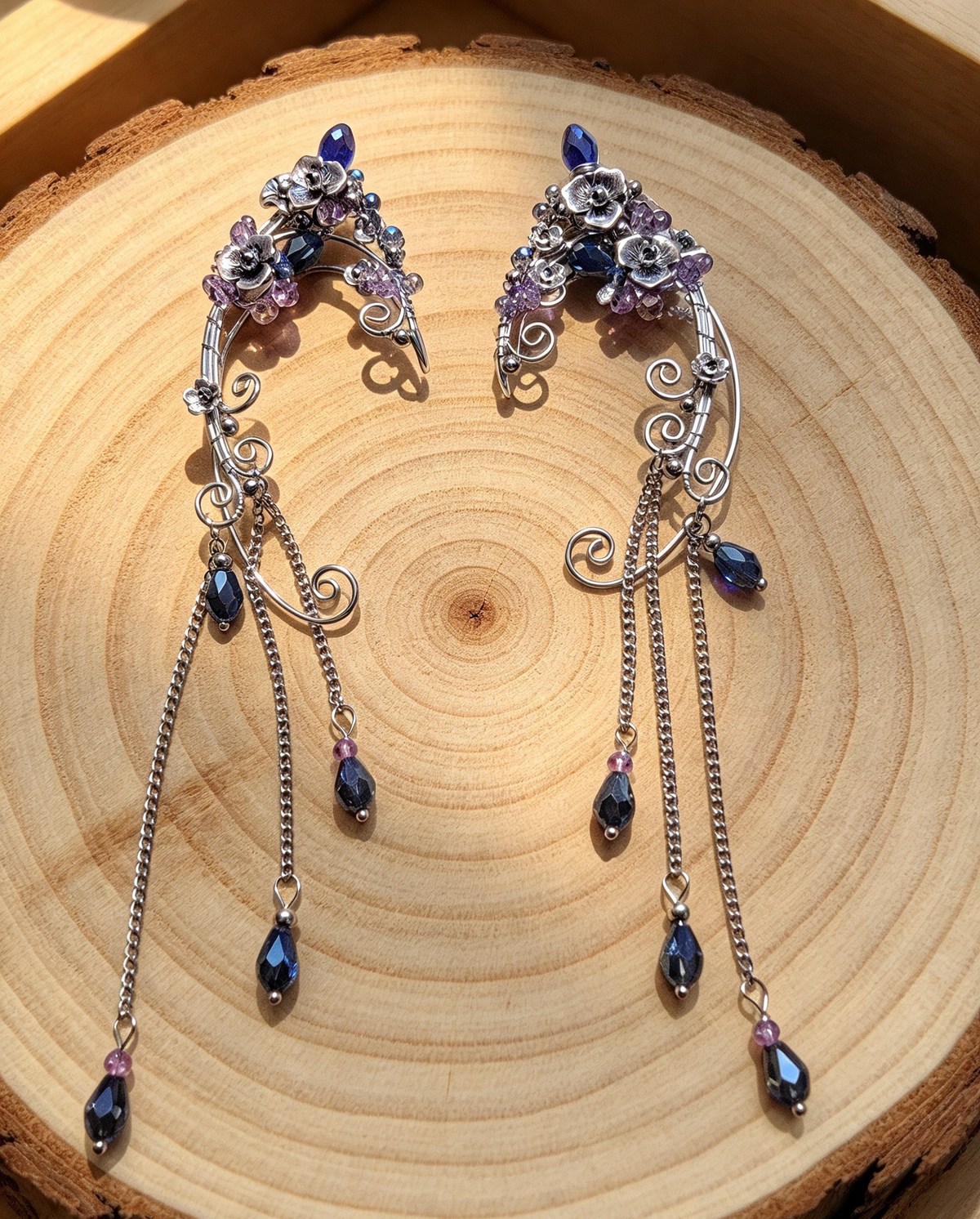 BEAUTIFUL HANDMADE 🖤 PIXI ELF EAR CUFFS WITH GIFT BAG.