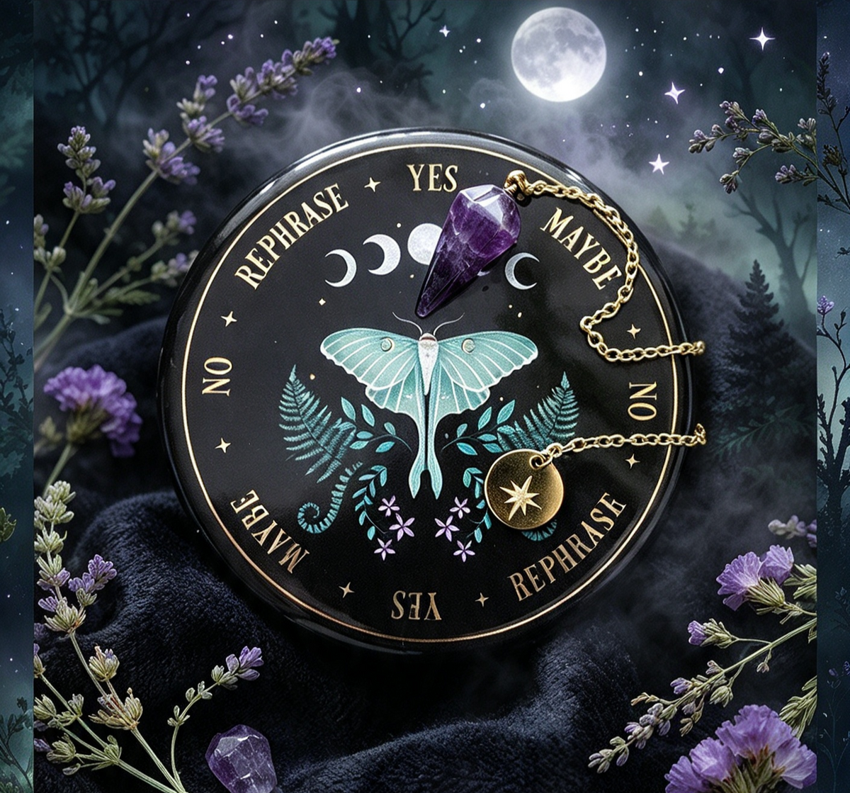 Luna Moth Pedulum Divination Kit
