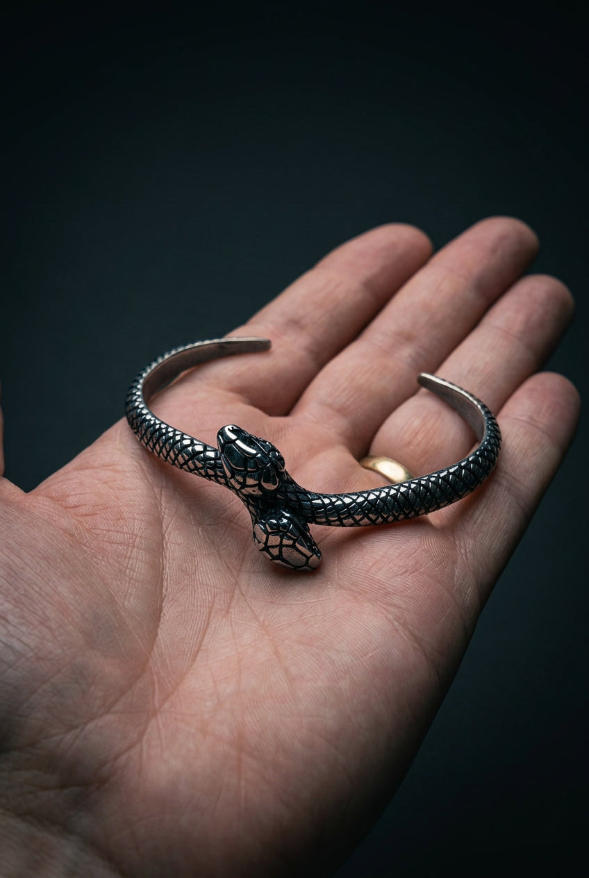 STAINLESS STEEL Snake cuff bracelet