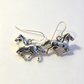 925 sterling Silver horse earrings