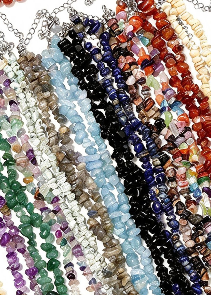MYSTERY GEMSTONE CHIP NECKLACE What will you get ? Or WhatsApp me your chosen colour.