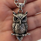 STAINLESS STEEL CELTIC OWL PENDANT FREE STAINLESS STEEL CHAIN.