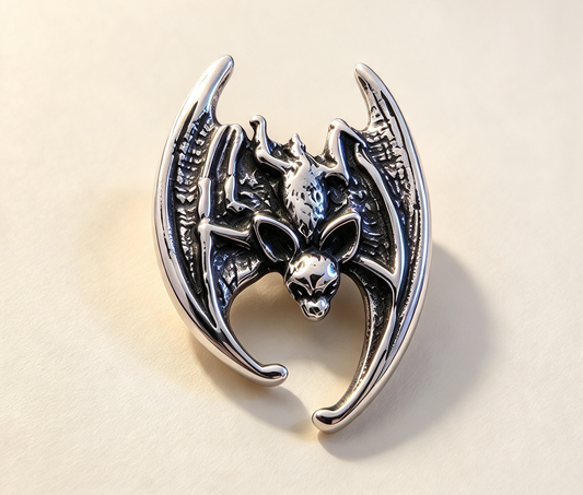 925 Sterling Silver Pendant... Bat 3.5cm by 2.5cm